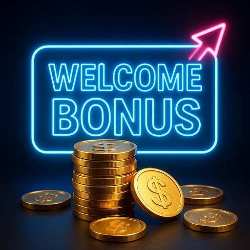 Crickex bonus offer card featuring a welcome boost with coins and neon accents. The image conveys value and excitement for new players.