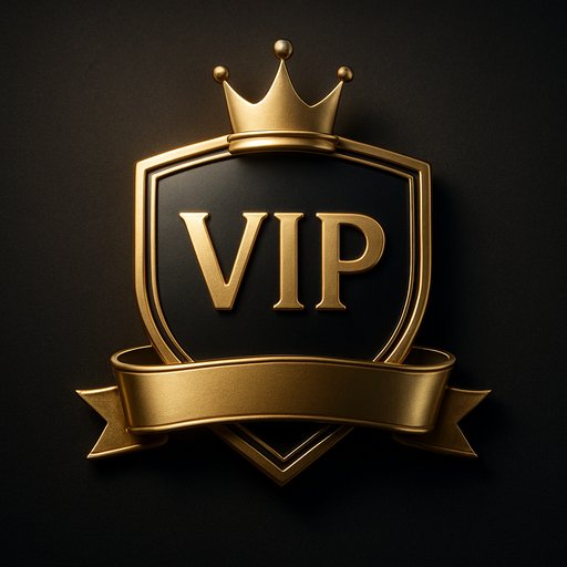 Crickex VIP promotion card showing a tiered badge and gold accents. The image signals exclusive VIP access.