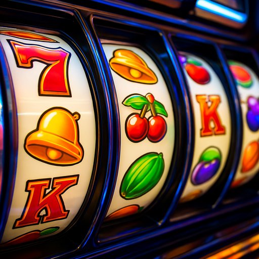 Slots lineup image showing a row of bright reels with colorful symbols. The image emphasizes a lively, glossy slot library for Crickex players.