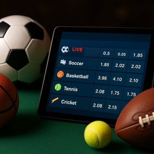 Crickex sports betting banner showing live odds and teams, highlighting integrated sports options